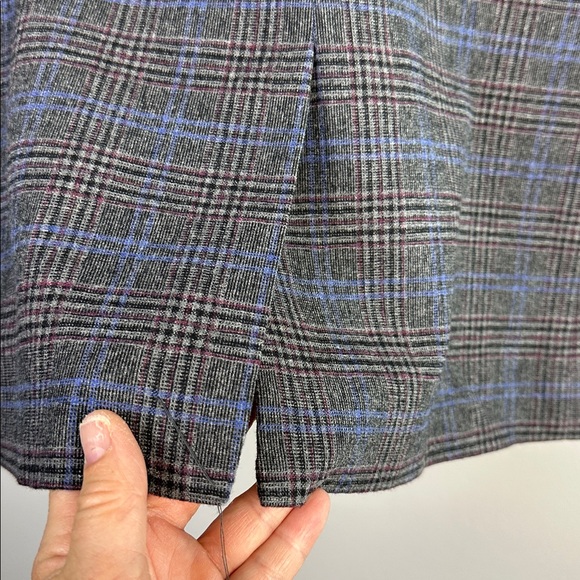 Madewell The Rosedale Blazer Italian Fabric Coat in Kyle Mini Glen Plaid Size 10 - Picture 13 of 16